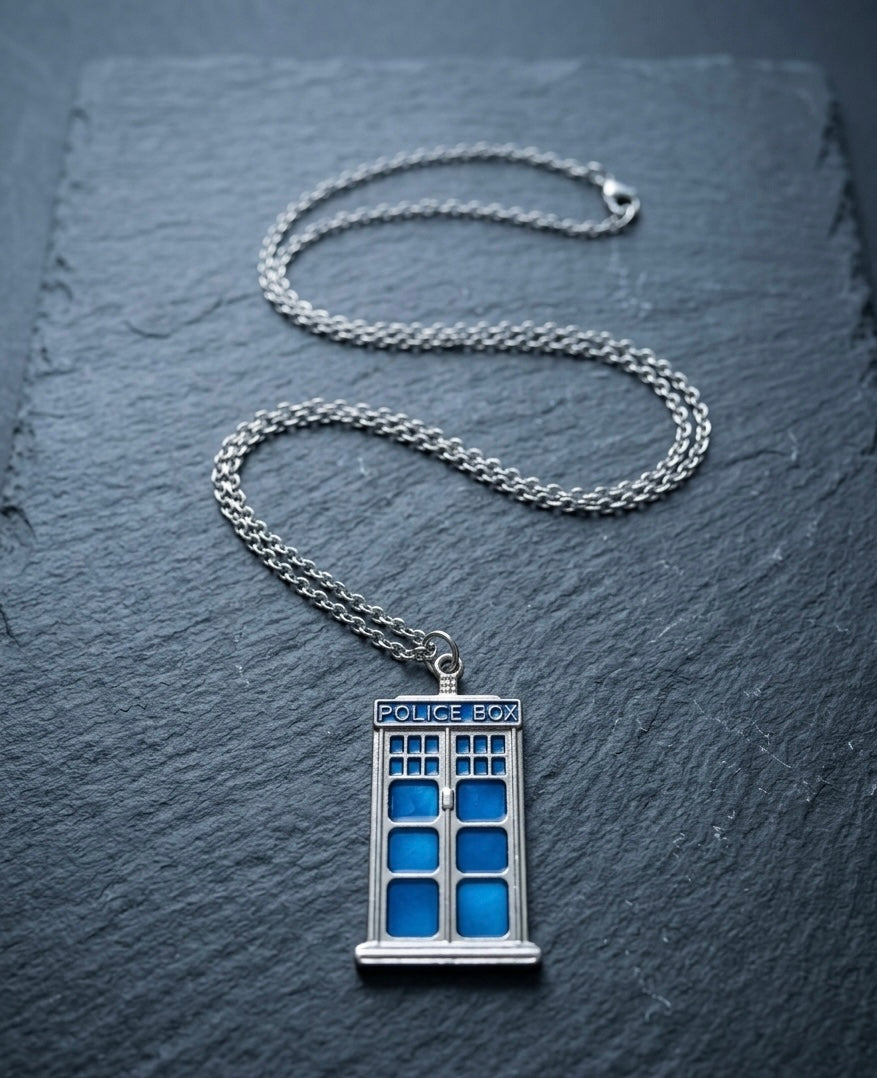 Tardis Police Box Novelty Necklace