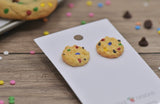 Miniature Novelty Fun Sprinkle Biscuit Stud Earrings