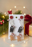 Acrylic Christmas Merry Christmas Xmas Cat Cats Drop Dangle Earrings