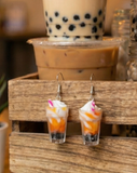 Boba Milkshake Thick shake Dangle Drop Earrings