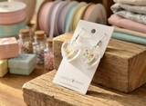 Novelty Heart Sprinkles Hundreds and Thousands Drop Dangle Earrings