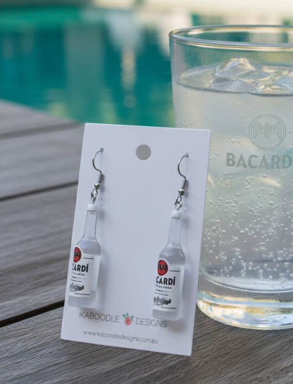 Alcohol Drink Spirit Novelty Fun Drop Dangle Earrings