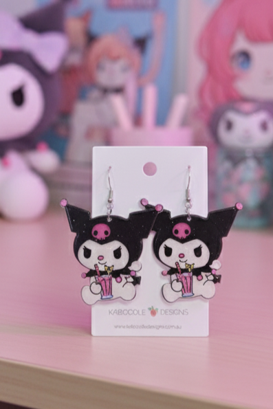 Acrylic Cartoon Rabbit Drop Dangle Earrings