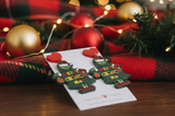 *** Christmas Grinch Tree Xmas Drop Earrings