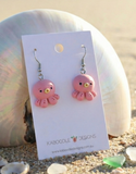 Octopus Ocean Creature Dangle Earrings