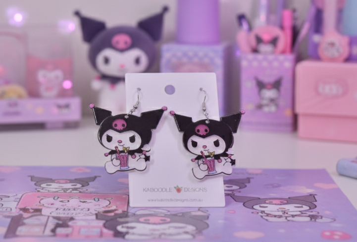 Acrylic Cartoon Rabbit Drop Dangle Earrings