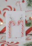 Christmas Candy Cane Christmas Tree Santa Hat Drop Dangle Earrings