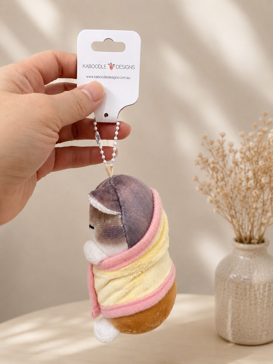 Mofusand Cat Sleeping Baby Plush Keychain Keyring