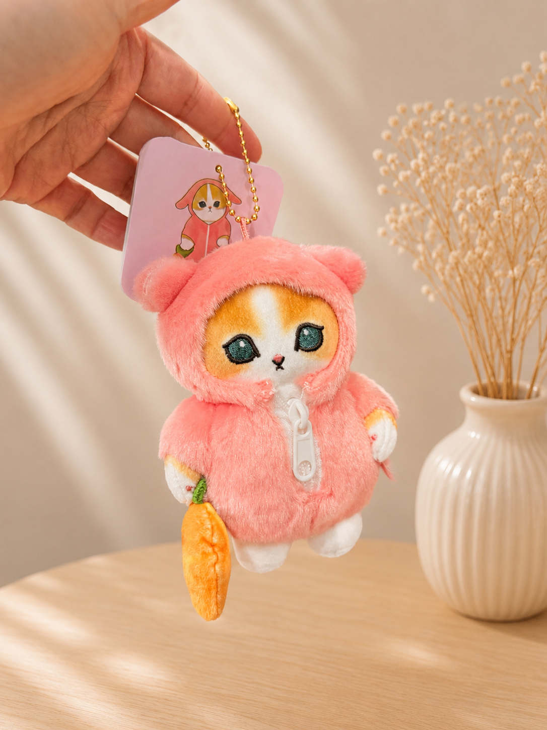 Mofusand Cat Rabbit Plush Keychain Keyring