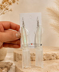 Squid Earrings - Novelty Rubber Dangle Drops