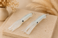 Squid Earrings - Novelty Rubber Dangle Drops
