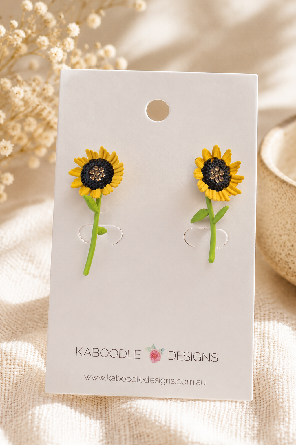 Sunflower Stud Earrings