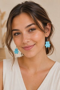 Bear Earrings - Drop Dangle