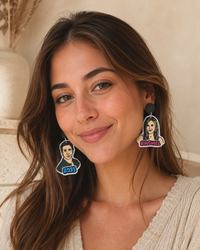 Friends Ross and Rachel Earrings - Acrylic Dangles