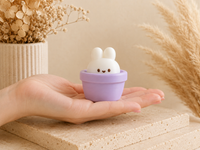 Bunny Rabbit Clicker Keycap Keychain - Fidget Clicky
