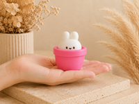 Bunny Rabbit Clicker Keycap Keychain - Fidget Clicky