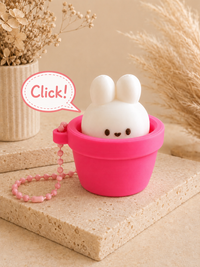Bunny Rabbit Clicker Keycap Keychain - Fidget Clicky