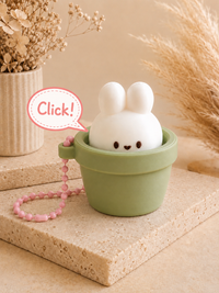 Bunny Rabbit Clicker Keycap Keychain - Fidget Clicky