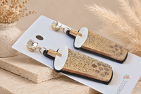 Bubble Tea Earrings - Acrylic Glitter Dangle Drops
