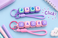 Custom Clicky Clicker Keycap Keychain - Personalise with your name or word