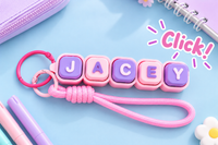 Custom Clicky Clicker Keycap Keychain - Personalise with your name or word