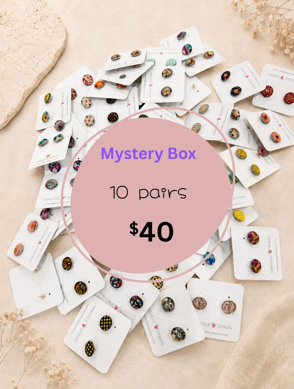 Style Bundle Mystery Box - Handmade Stud Earrings - 10 for $40