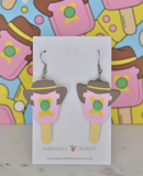 Bubble O Bill Polymer Clay Ice Cream Drop Earrings