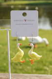 Silly Goose Drop Dangle Earrings