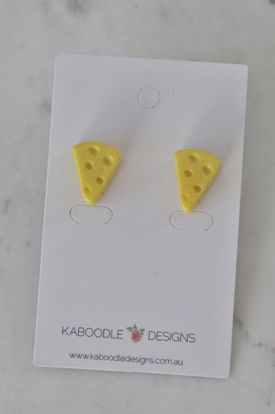 Miniature Cheese Stud Earrings