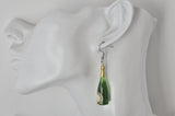 Alcohol Drink Prosecco Novelty Fun Drop Dangle Earrings