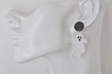 Halloween Scary Ghost Trick Or Treat Stud Earrings