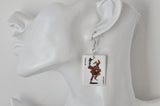 Joker and The Queen Playing Cards Novelty Dangle Drop Earrings