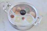 Steamboat Hotpot Food Dinner Vegetables Egg Drop Dangle Earrings