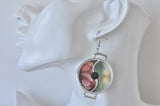 Steamboat Hotpot Food Dinner Vegetables Egg Drop Dangle Earrings