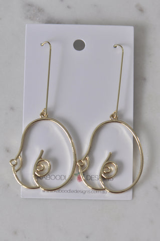 Cutout Breast Novelty Fun Drop  Stud Earrings