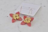 Acrylic Flower Drop Dangle Earrings