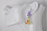 Bag of Candy Gummy Bear Cluster Dangle Drop Earrings
