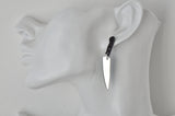 Acrylic Halloween Knife Blade Stud Earrings