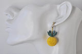 Novelty Fruit Pineapple Dangle Earrings