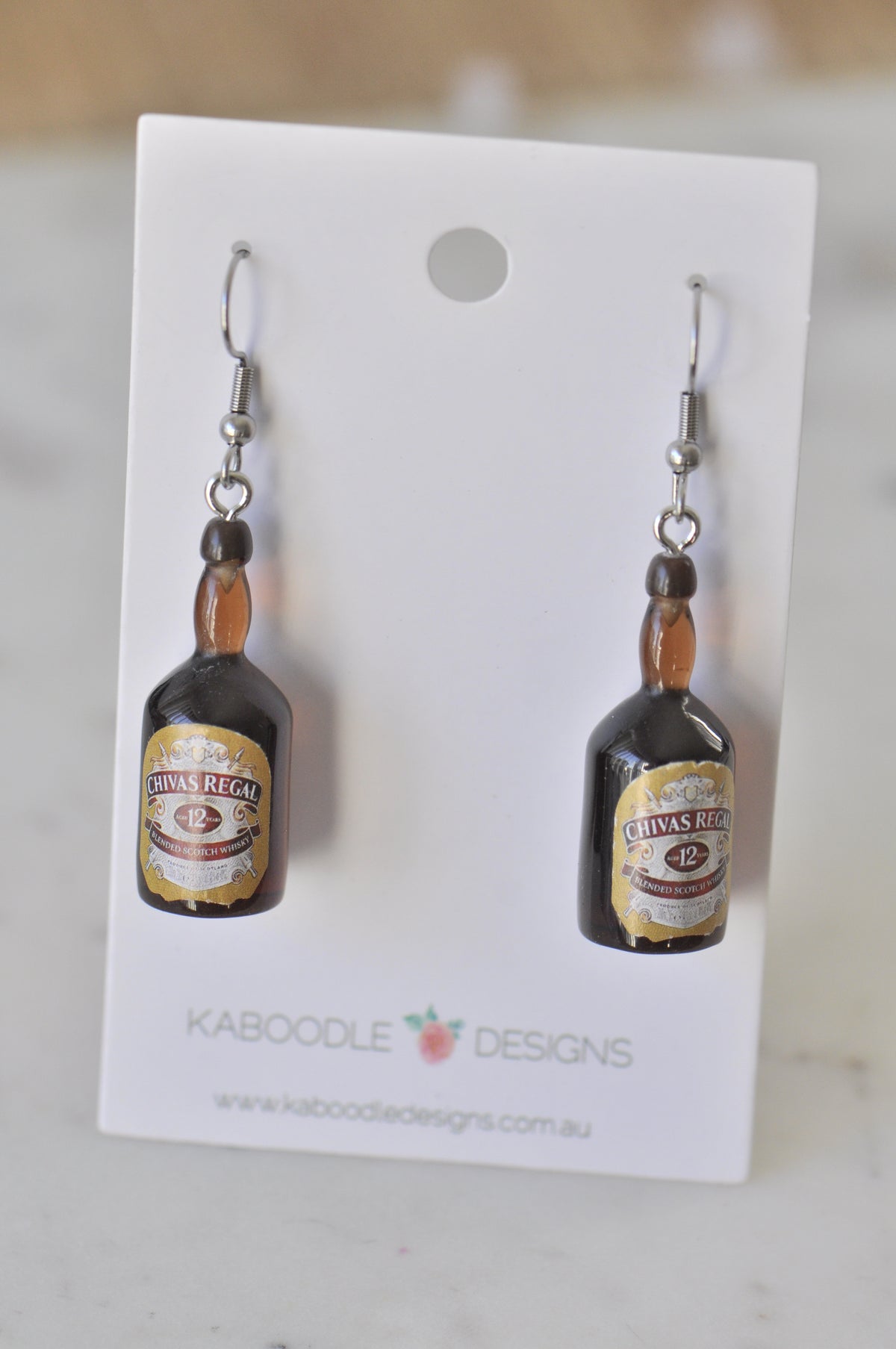 Alcohol Drink Spirit Novelty Fun Drop Dangle Earrings