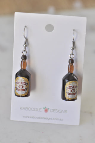 Alcohol Drink Spirit Novelty Fun Drop Dangle Earrings