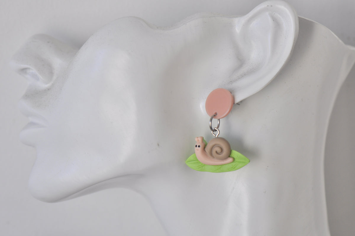 Snail Dangle Drop Earrings