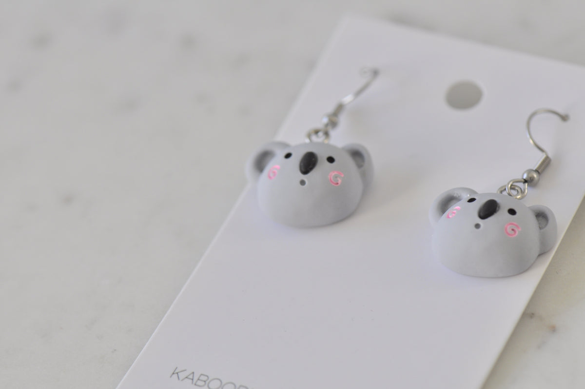 Koala Australian Animal Aussie Drop Earrings