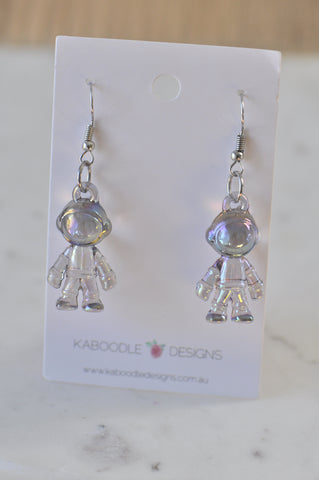 Astronaut Dangle Drop Earrings