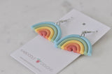 Clay Rainbow Drop Dangle Earrings