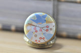 Trio of Birdies - Handmade Pocket Watch Necklace