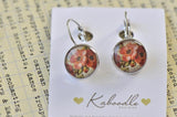 Handmade Round French Clip Dangle Earrings - CDE161