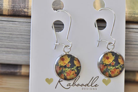 Handmade Round French Hook Drop Earrings - RFE016