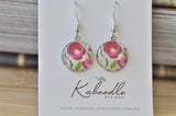 Handmade Round Hook Dangle Earrings - RHE073