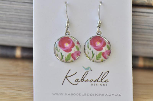 Handmade Round Hook Dangle Earrings - RHE073